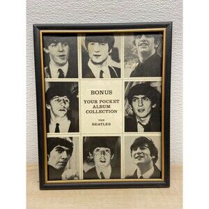 The Beatles Out Of Screen Album 1964 Framed Picture